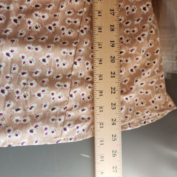 Periwinkle NWT small blushed pink ruffled cottagecore long sleeve blouse - Picture 11 of 11